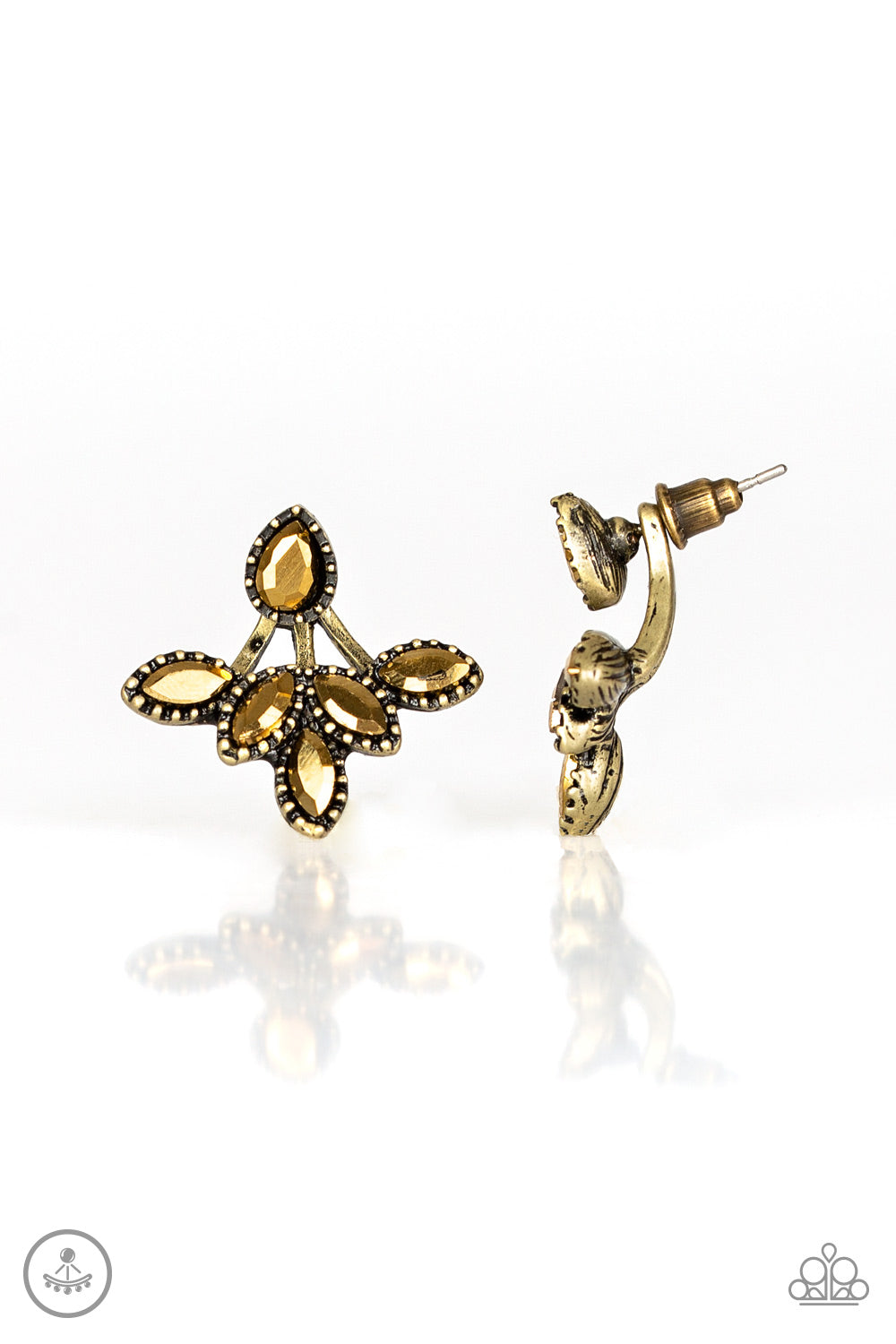 A Force To BEAM Reckoned With Brass Post Earrings - Paparazzi