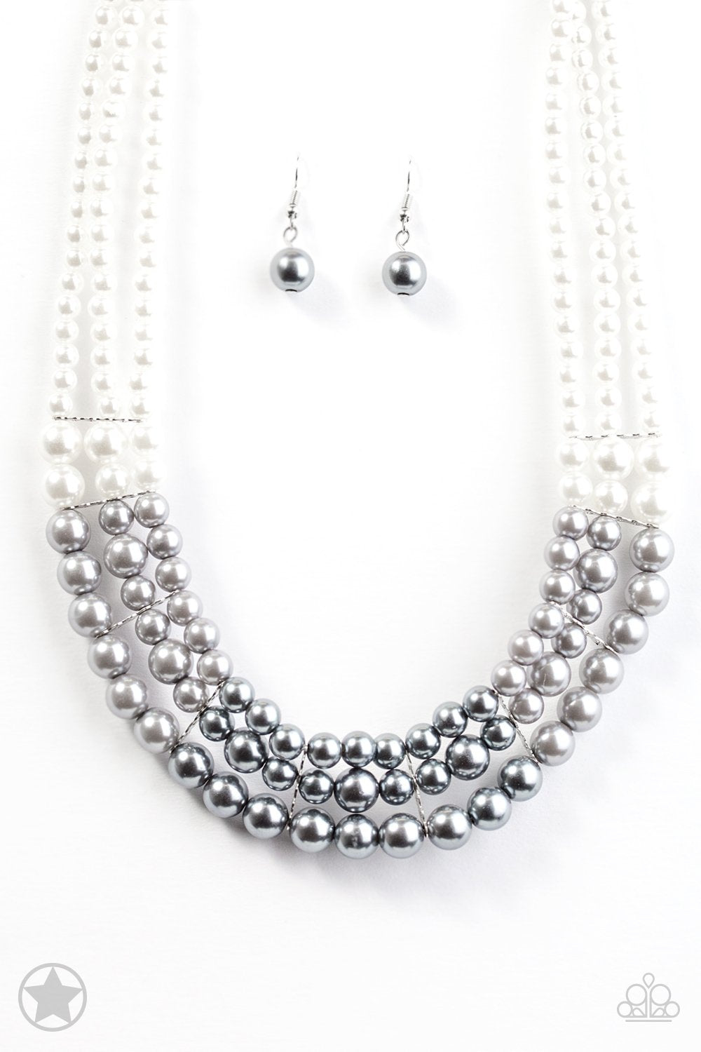 Lady In Waiting Silver Necklace - Paparazzi