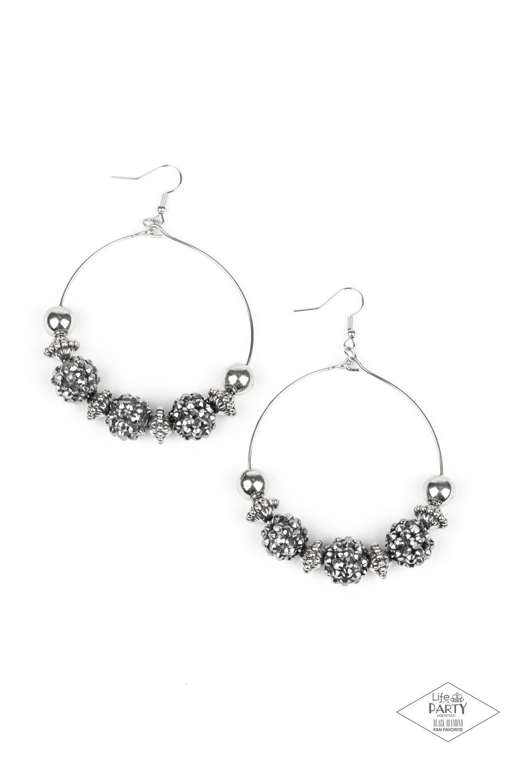 I Can Take a Compliment Silver Earrings - Paparazzi