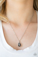 Load image into Gallery viewer, Classy Classicist Silver Grey Necklace - Paparazzi
