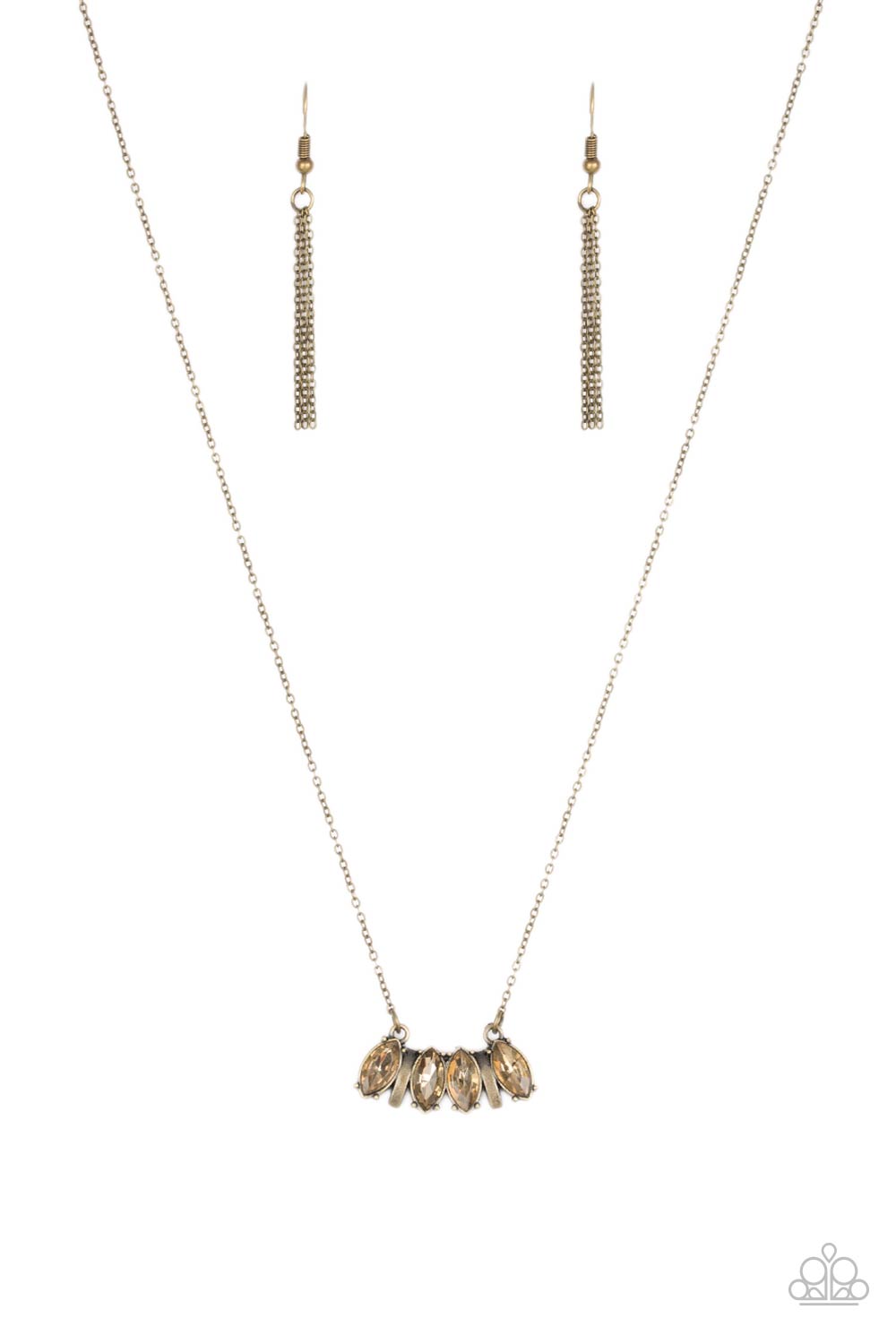 Deco Decadence Brass Necklace - Paparazzi