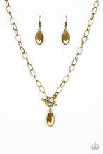 Load image into Gallery viewer, Club Sparkle Brass Necklace - Paparazzi
