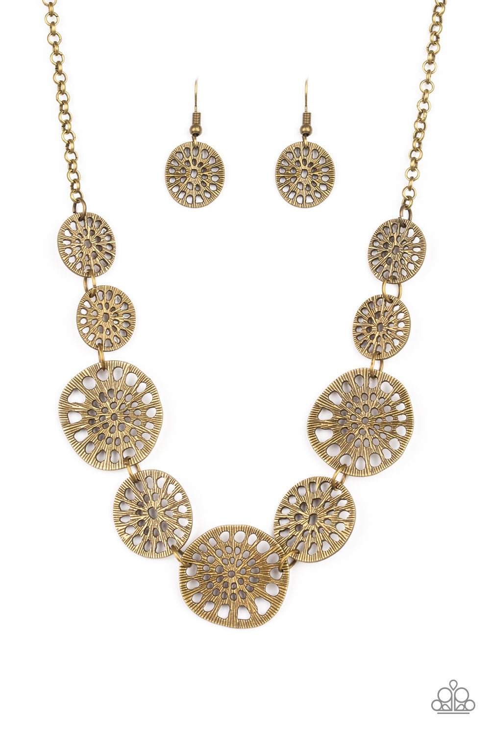 Your Own Free WHEEL Brass Necklace - Paparazzi