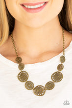 Load image into Gallery viewer, Your Own Free WHEEL Brass Necklace - Paparazzi
