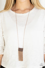 Load image into Gallery viewer, Totally Tassel Copper Necklace - Paparazzi
