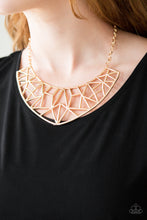 Load image into Gallery viewer, Strike While HAUTE Gold Necklace - Paparazzi
