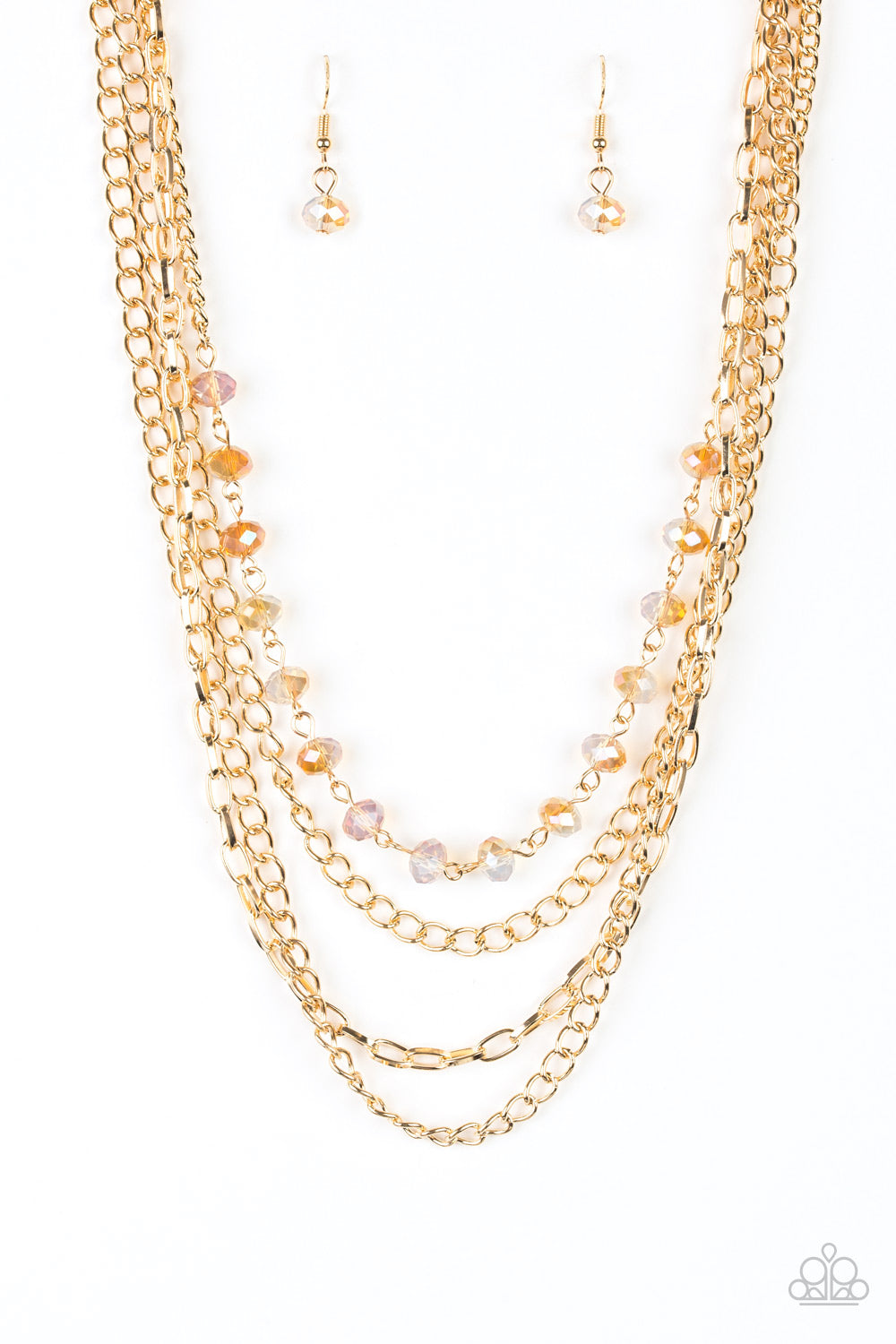 Extravagant Elegance Gold Necklace - Paparazzi
