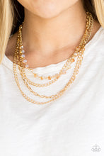 Load image into Gallery viewer, Extravagant Elegance Gold Necklace - Paparazzi
