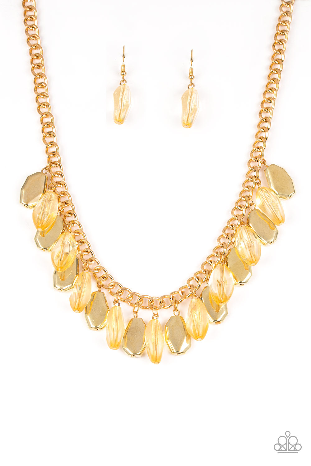 Fringe Fabulous Gold Necklace - Paparazzi