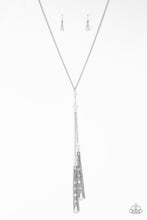 Load image into Gallery viewer, Timeless Tassels Silver Necklace - Paparazzi
