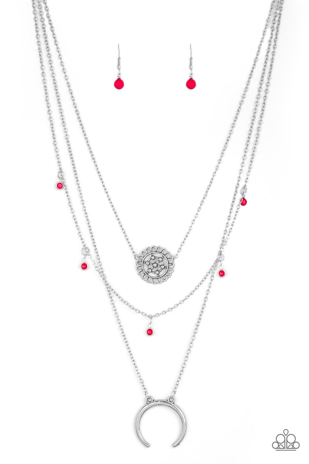 Lunar Lotus Pink Necklace - Paparazzi