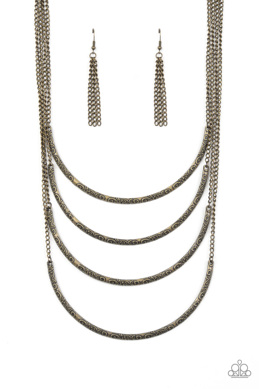 It Will Be Over MOON Brass Necklace - Paparazzi
