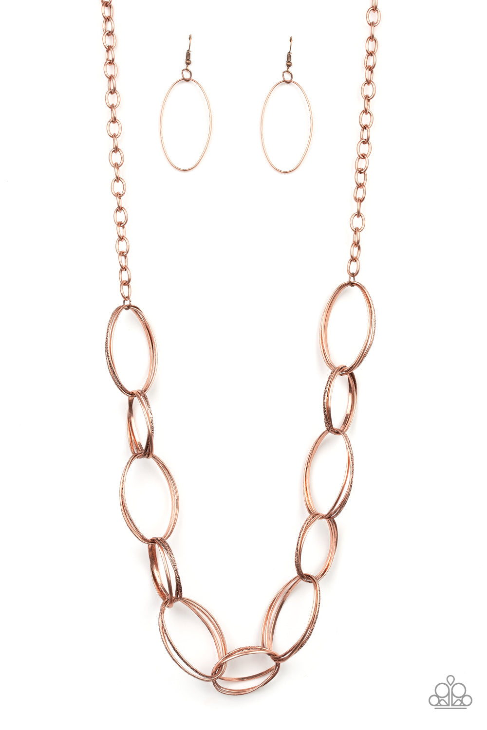 Ring Bling Copper Necklace - Paparazzi
