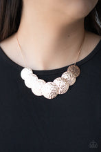 Load image into Gallery viewer, RADIAL Waves Rose Gold Necklace - Paparazzi
