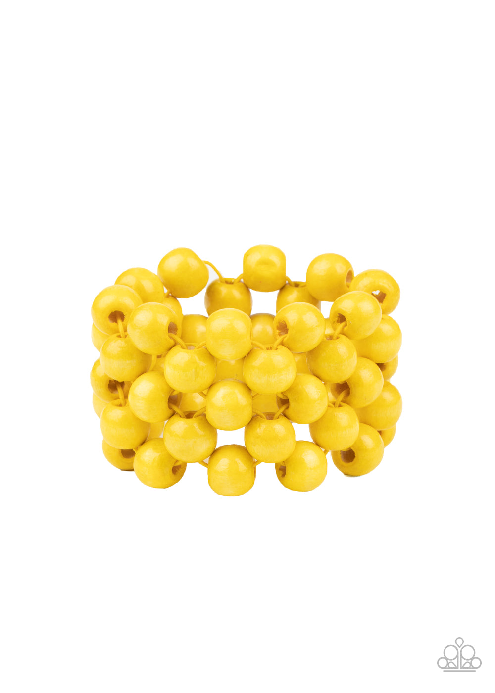 Tiki Tropicana Yellow Bracelet - Paparazzi