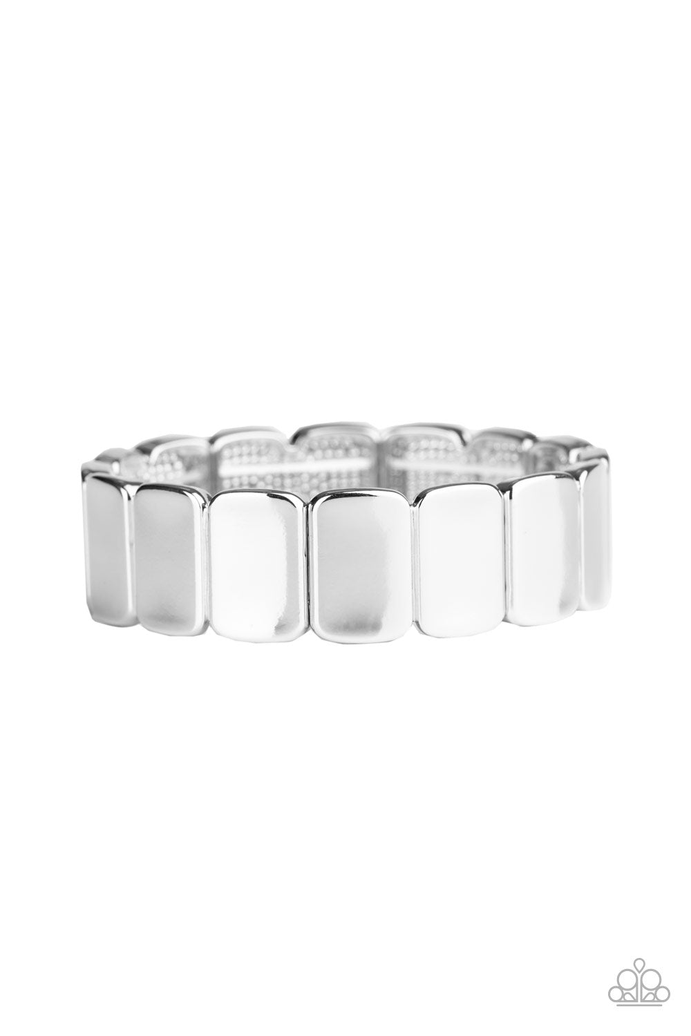 Retro Effect Silver Bracelet - Paparazzi