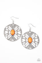 Load image into Gallery viewer, Southwest Walkabout Orange Earrings - Paparazzi
