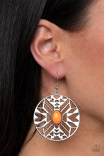 Load image into Gallery viewer, Southwest Walkabout Orange Earrings - Paparazzi
