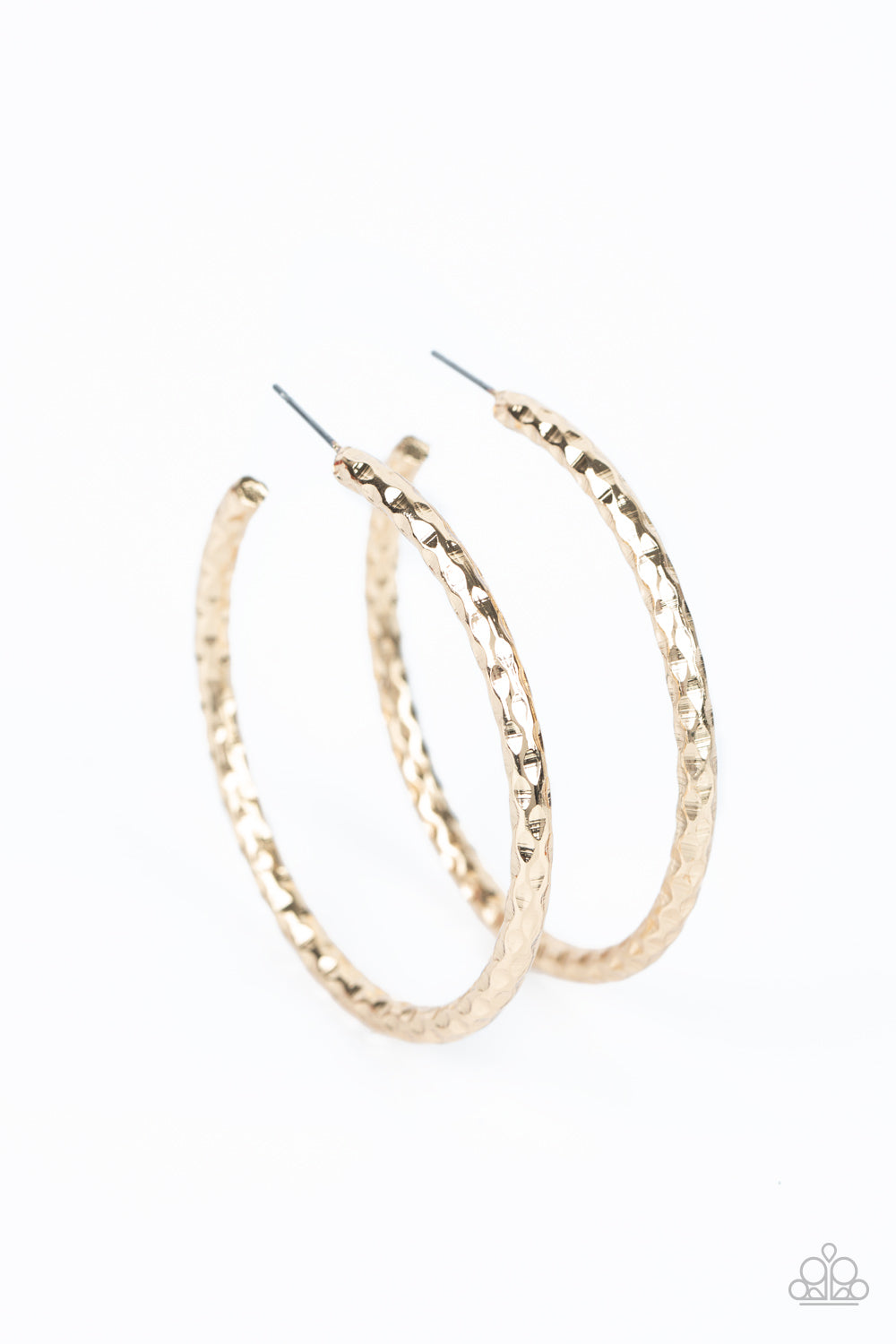 Urban Upgrade Gold Hoop Earrings - Paparazzi