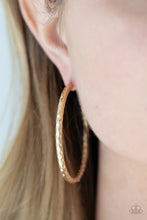 Load image into Gallery viewer, Urban Upgrade Gold Hoop Earrings - Paparazzi
