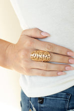 Load image into Gallery viewer, Full Out Frill Gold Ring - Paparazzi
