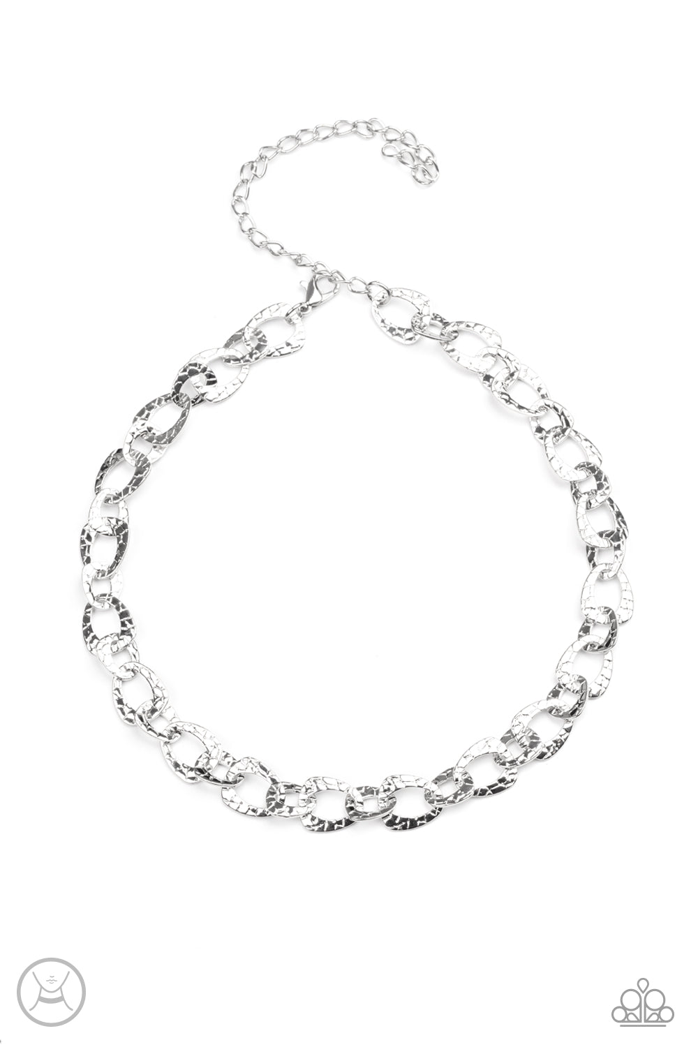 Urban Safari Silver Choker - Paparazzi