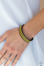 Load image into Gallery viewer, Show The Way Yellow Snap Bracelet - Paparazzi
