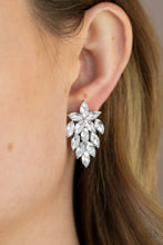 Load image into Gallery viewer, They See Me Glowin&#39; White Earrings - Paparazzi
