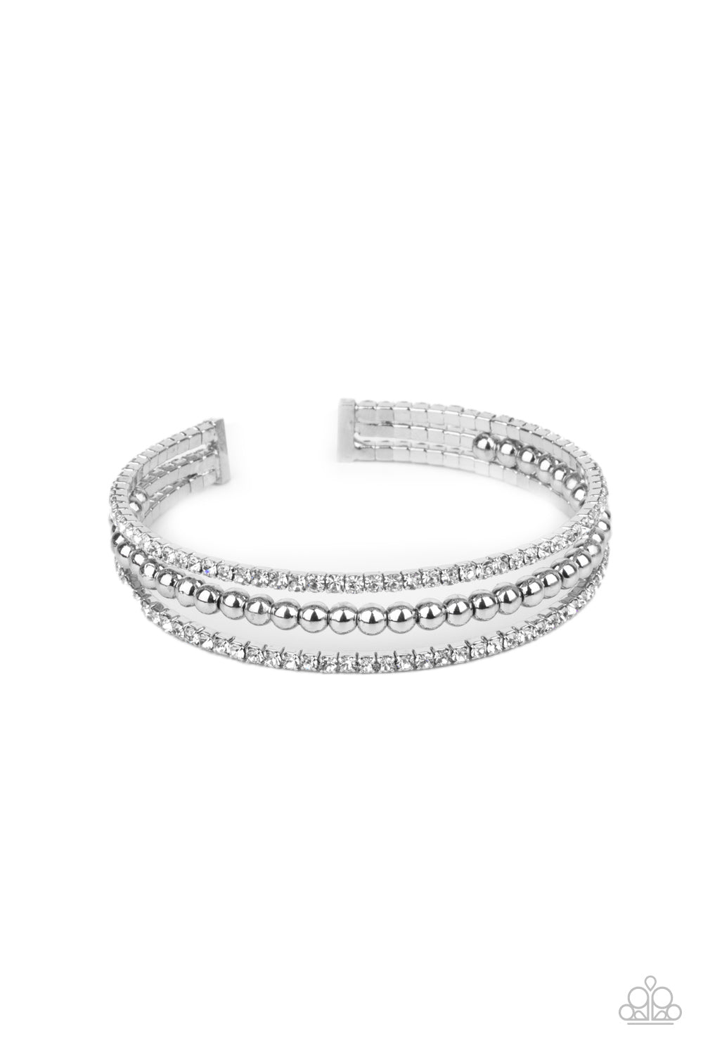 High-End Eye Candy White Bracelet - Paparazzi