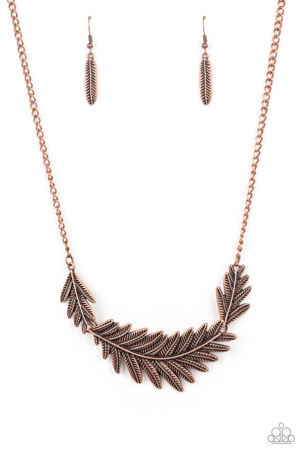Queen of the QUILL Copper Necklace - Paparazzi