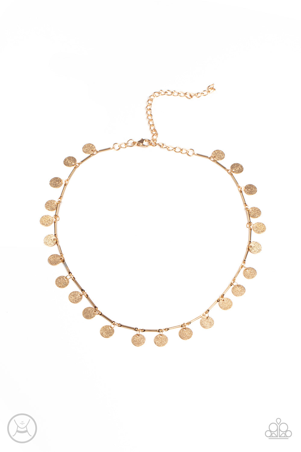 Musically Minimalist Gold Choker - Paparazzi