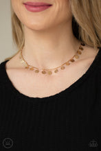 Load image into Gallery viewer, Musically Minimalist Gold Choker - Paparazzi
