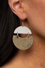 Load image into Gallery viewer, Watching The Sunrise Brass Earrings - Paparazzi
