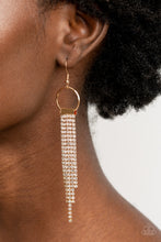 Load image into Gallery viewer, Tapered Twinkle Gold Earrings - Paparazzi
