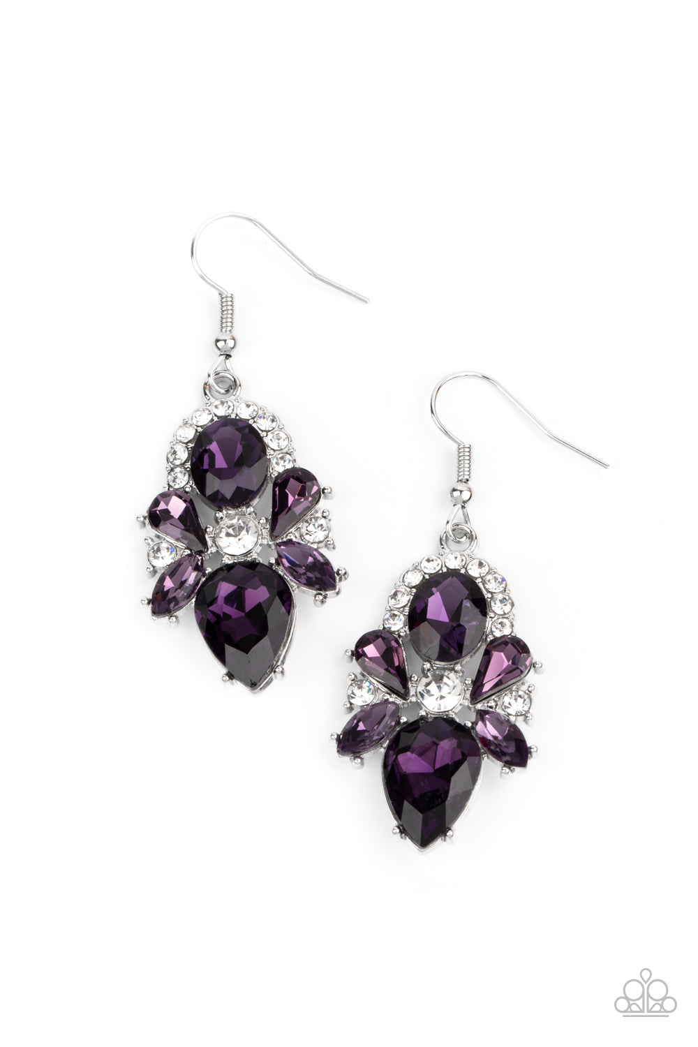 Stunning Starlet Purple Earrings - Paparazzi