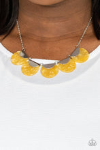 Load image into Gallery viewer, Mermaid Oasis Yellow Necklace - Paparazzi
