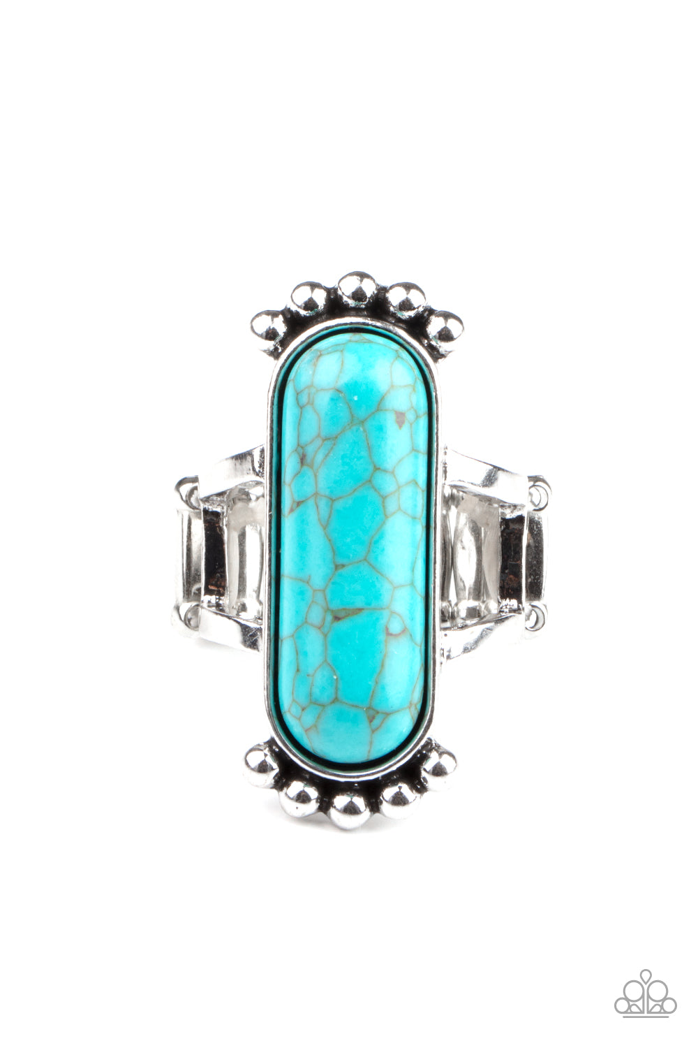 Ranch Relic Blue Ring - Paparazzi