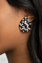 Load image into Gallery viewer, Elite League Black Clip-On Earrings - Paparazzi
