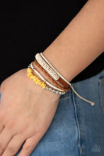 Load image into Gallery viewer, Keep At ROAM Temperature Yellow Urban Bracelet - Paparazzi
