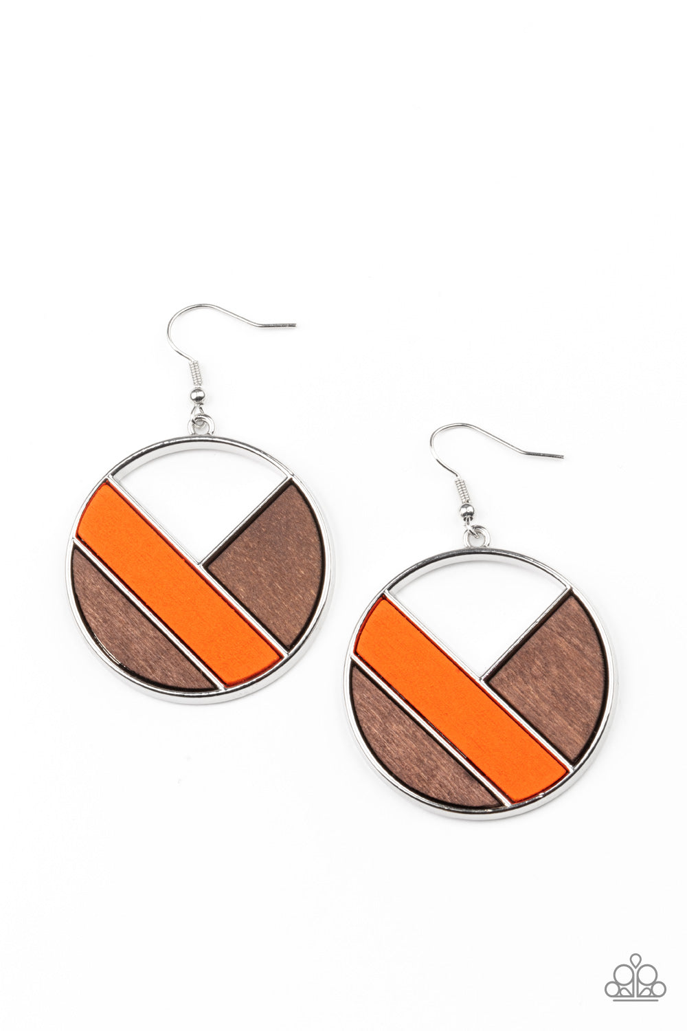 Dont Be MODest Orange Earrings - Paparazzi