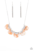 Load image into Gallery viewer, Mermaid Oasis Orange Necklace - Paparazzi
