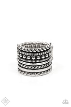 Load image into Gallery viewer, Stacked Odds Silver Ring - Paparazzi
