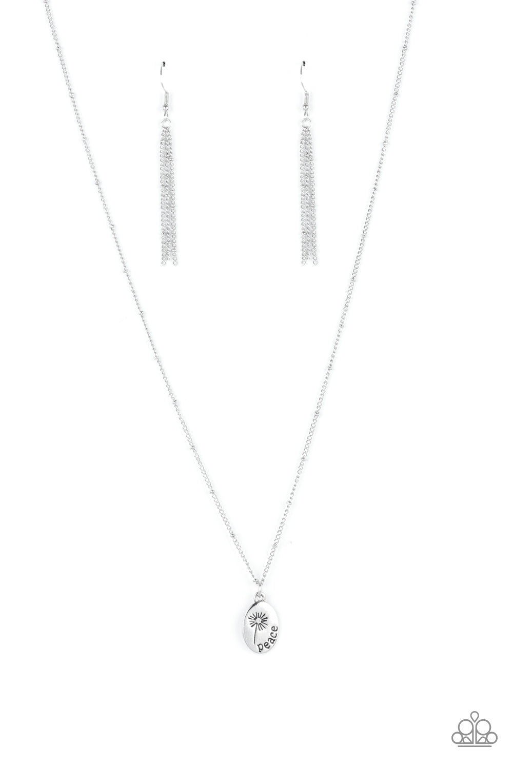 Be The Peace You Seek Silver Necklace - Paparazzi