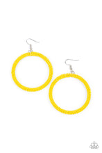 Load image into Gallery viewer, Beauty and the BEACH Yellow Earrings - Paparazzi
