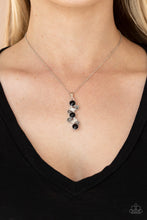 Load image into Gallery viewer, Classically Clustered Black Necklace -Paparazzi

