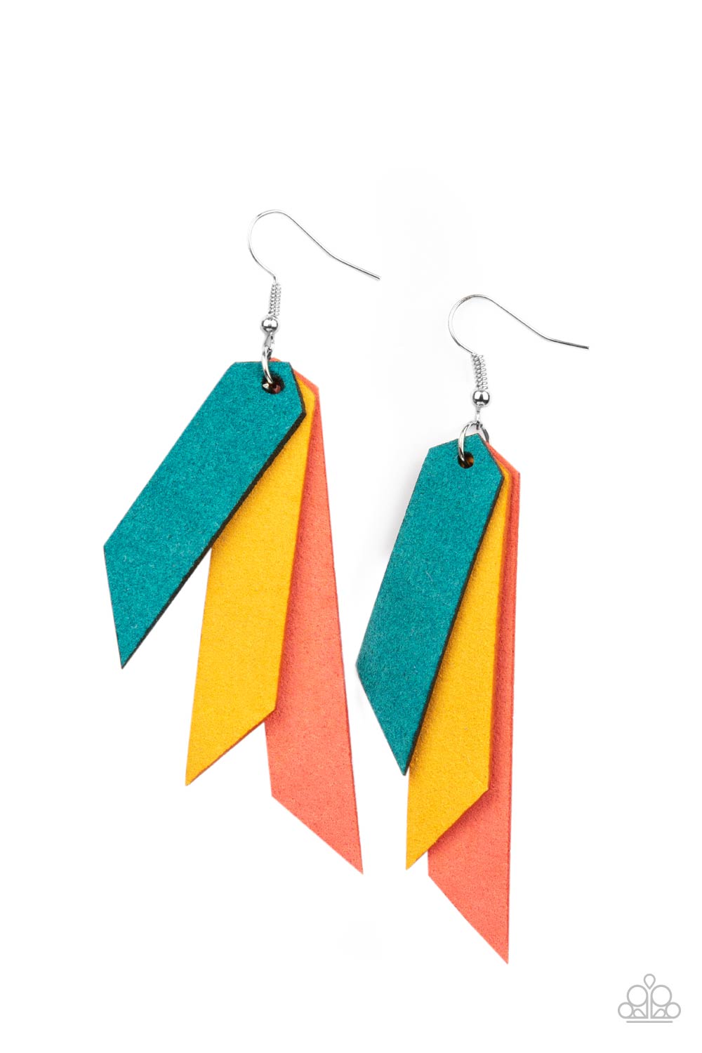 Suede Shade Multi Earrings - Paparazzi