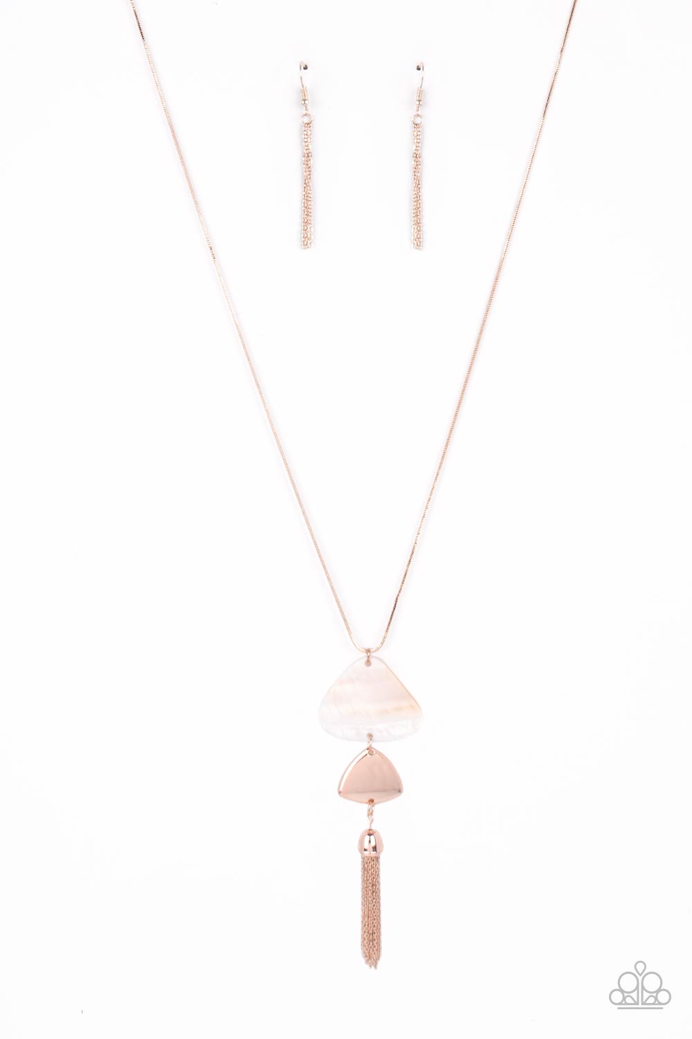 TIDE You Over Rose Gold Necklace - Paparazzi