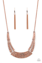 Load image into Gallery viewer, Stick To The ARTIFACTS Copper Necklace - Paparazzi
