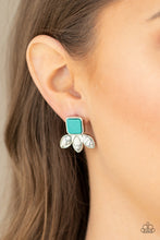 Load image into Gallery viewer, Hill Country Blossoms Blue Post earrings - Paparazzi
