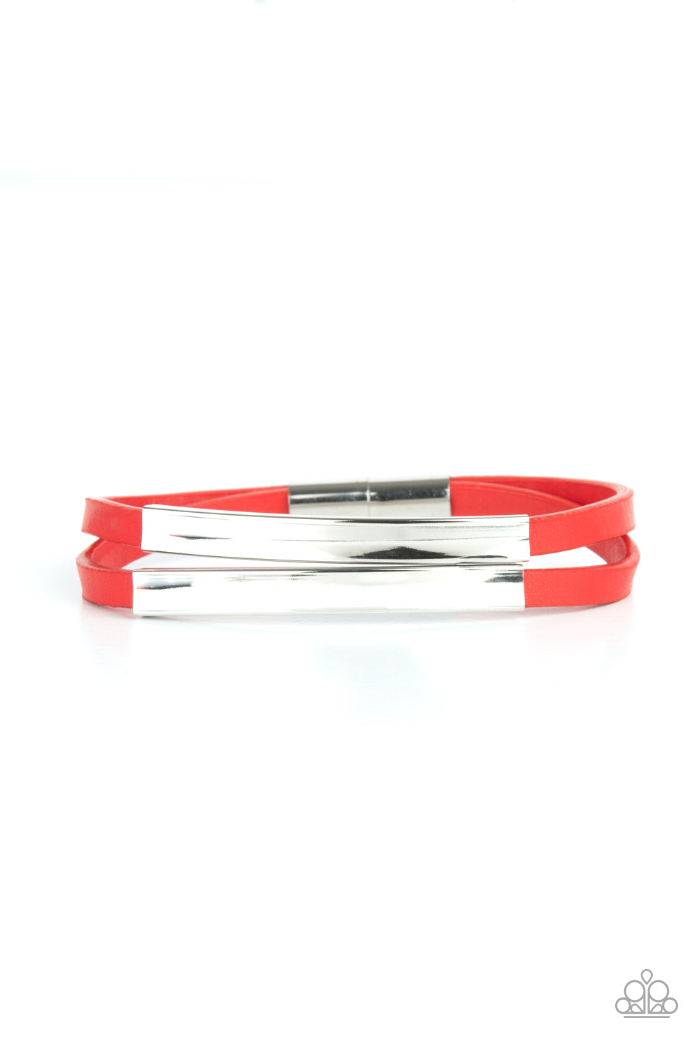 Dangerously Divine Red Bracelet - Paparazzi